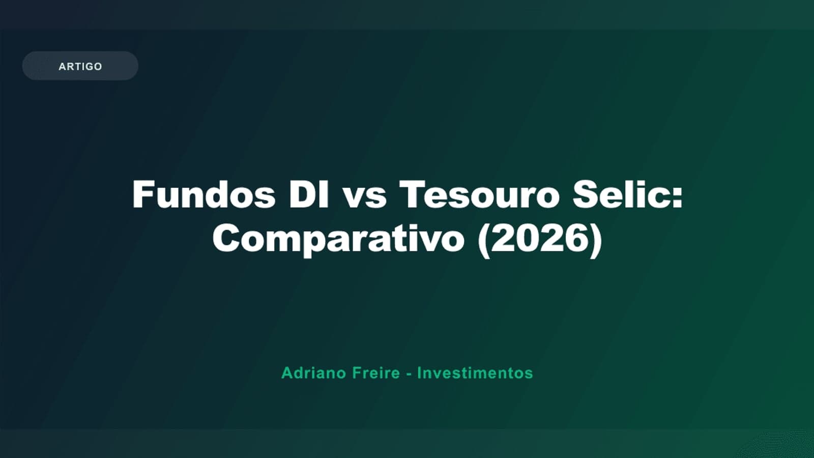 Fundos DI vs Tesouro Selic: Taxa e Come-Cotas que Mudam Tudo